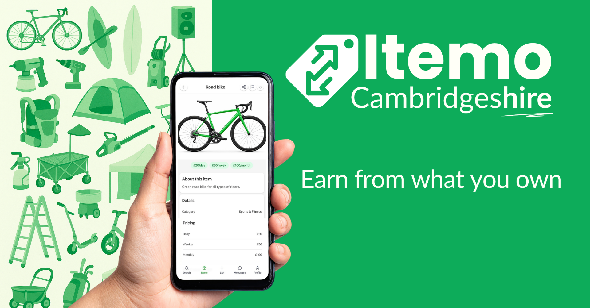 Itemo Cambridgeshire - Earn from what you own